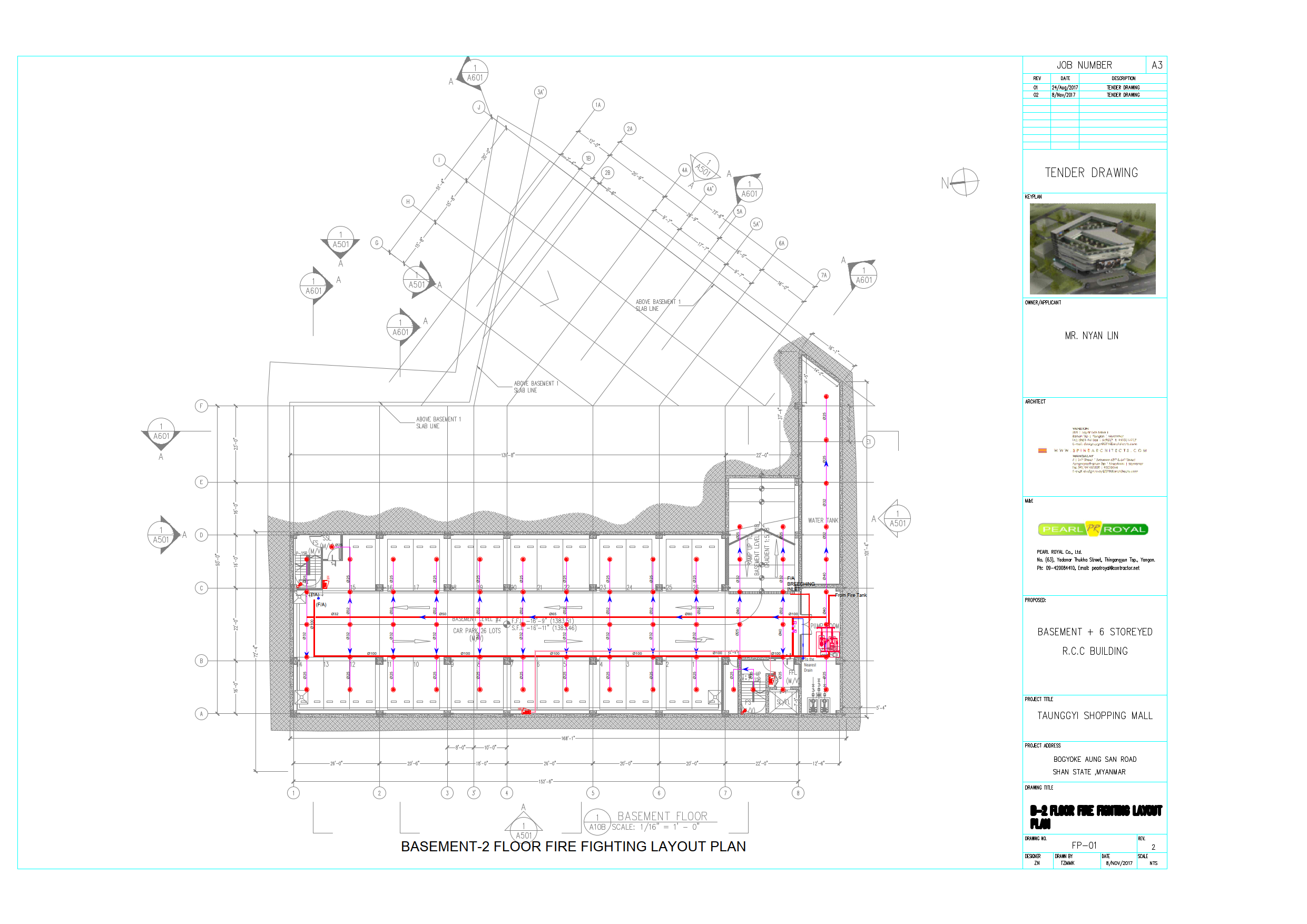 Fire Fighting Layout Plan